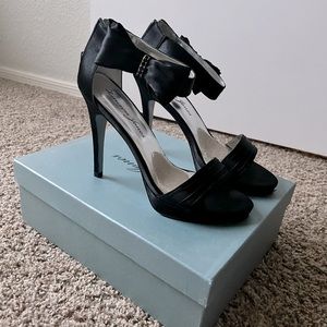 Lauren James heels with bow ankle strap
